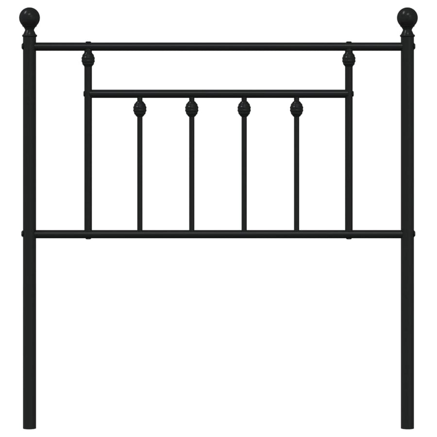 Hoofdbord 80 Cm Metaal Zwart