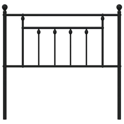 Hoofdbord Metaal 1 90 cm Zwart
