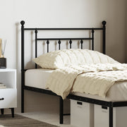 Replacement headboard 90 cm metal black