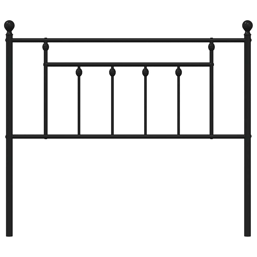 Vervangend hoofdbord 100 cm metaal zwart