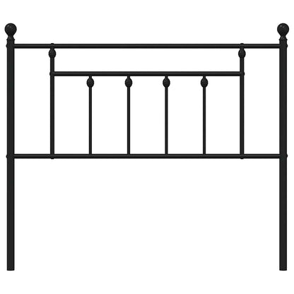 Vervangend hoofdbord 100 cm metaal zwart