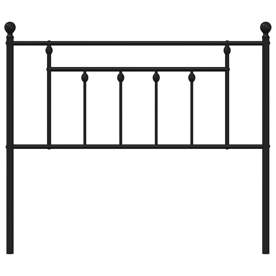 Vervangend hoofdbord 100 cm metaal zwart