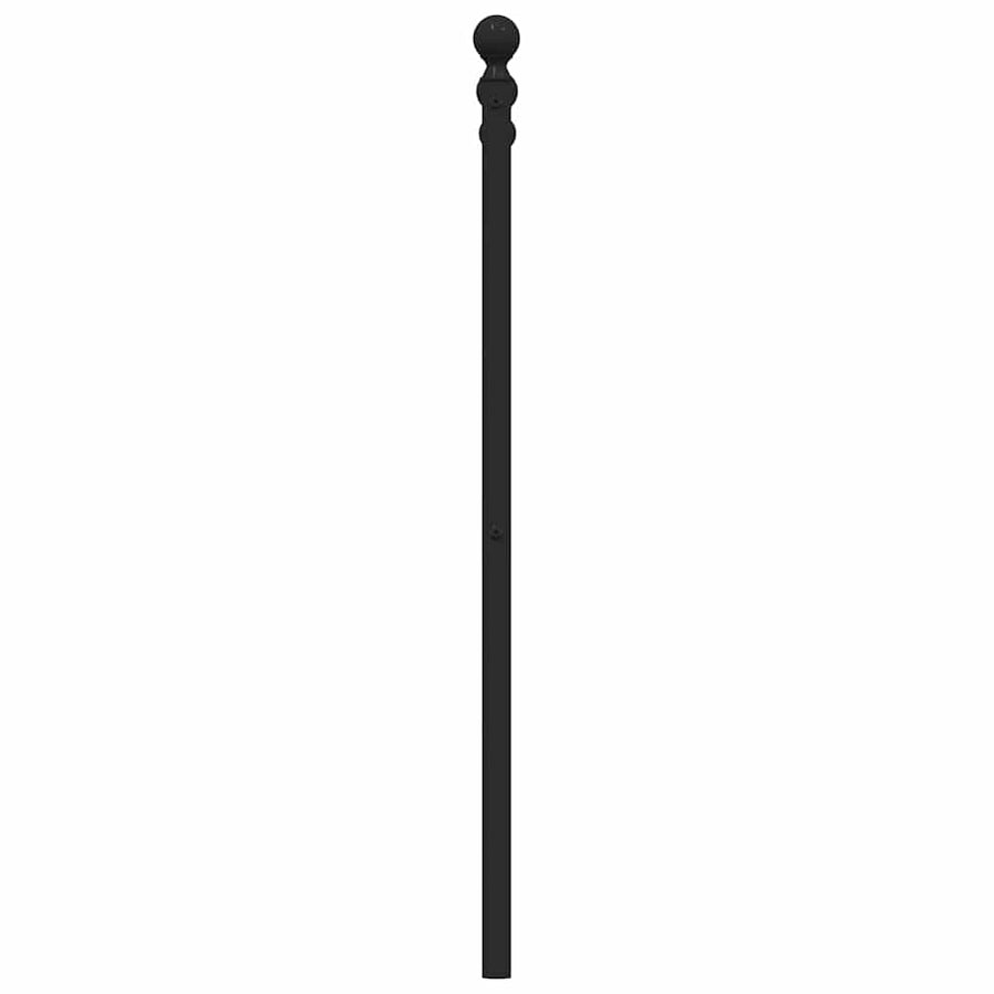 Vervangend hoofdbord 100 cm metaal zwart