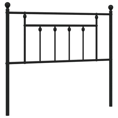 Hoofdbord 107 Cm Metaal Zwart