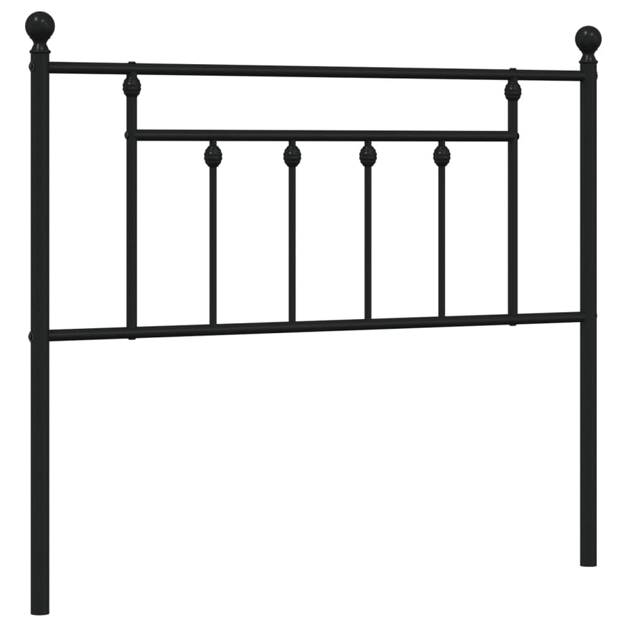 Hoofdbord 107 Cm Metaal Zwart