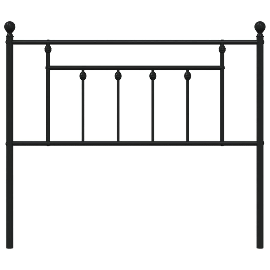 Hoofdbord 107 Cm Metaal Zwart