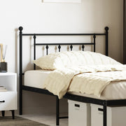 Replacement headboard 107 cm metal black