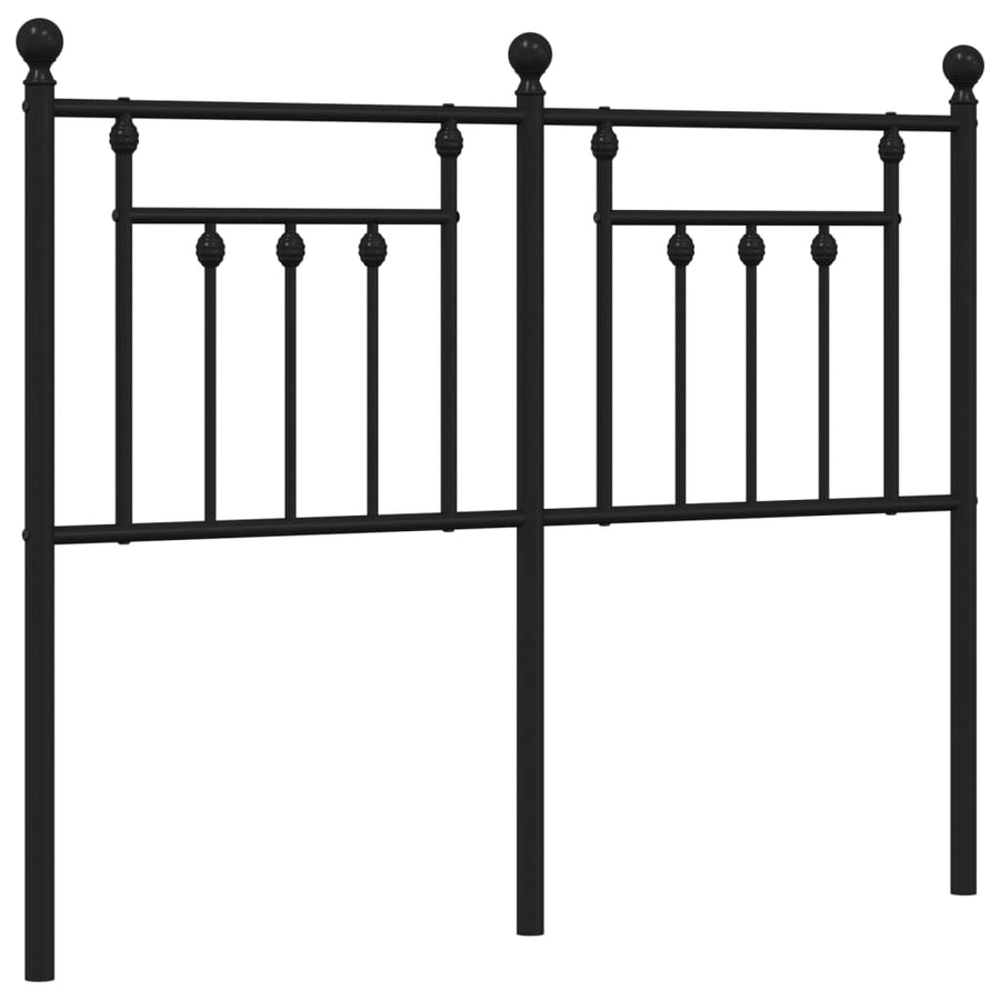 Hoofdbord 120 Cm Metaal Zwart