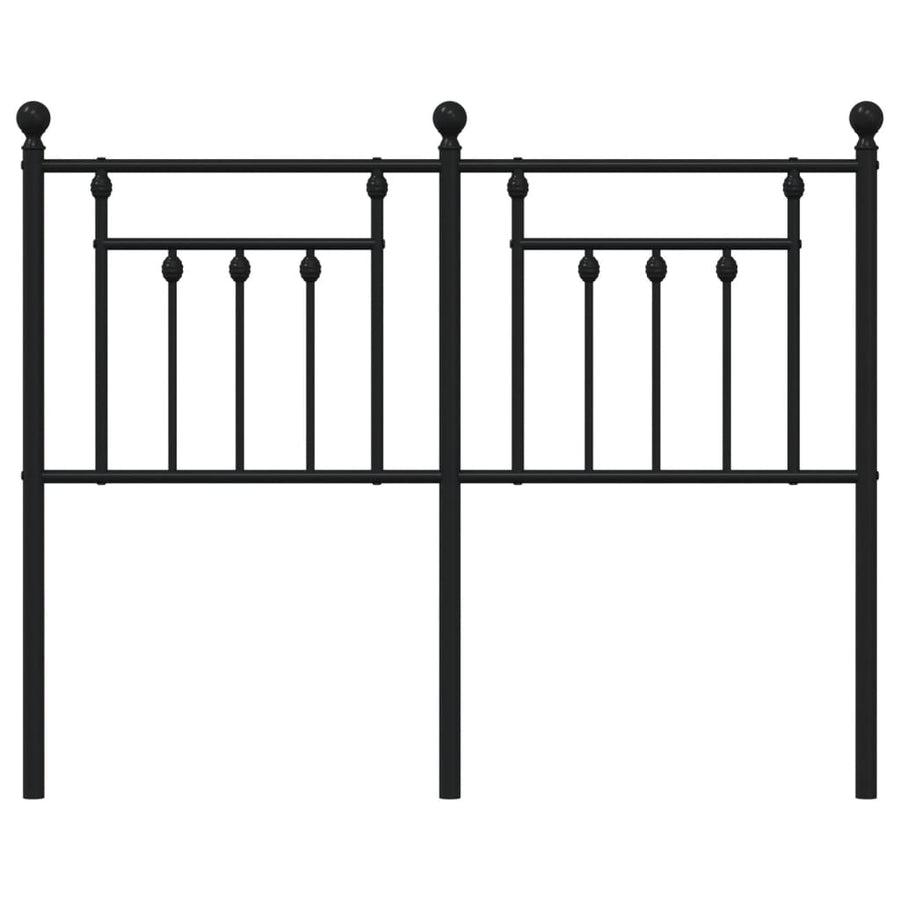 Hoofdbord 120 Cm Metaal Zwart