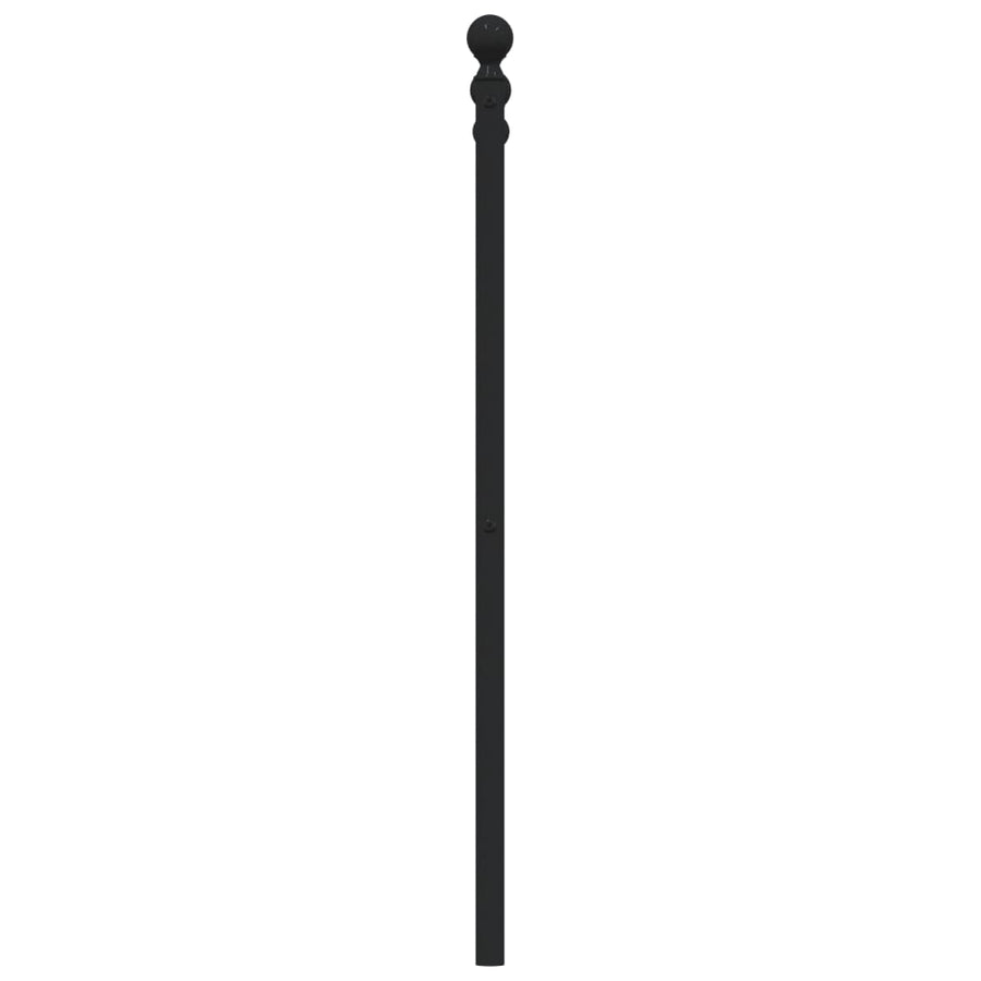 Hoofdbord 120 Cm Metaal Zwart