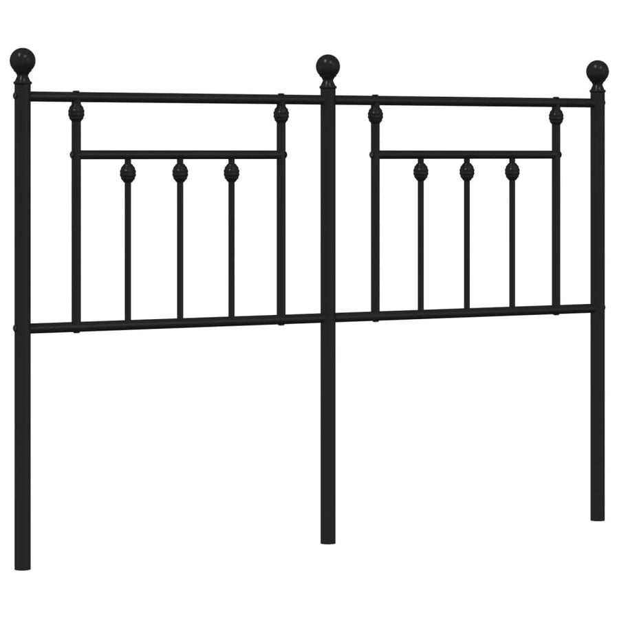 Hoofdbord 135 Cm Metaal Zwart