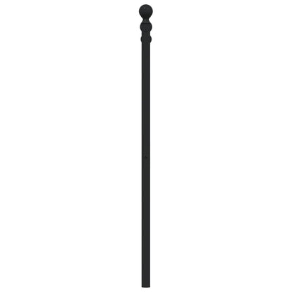 Hoofdbord 135 Cm Metaal Zwart