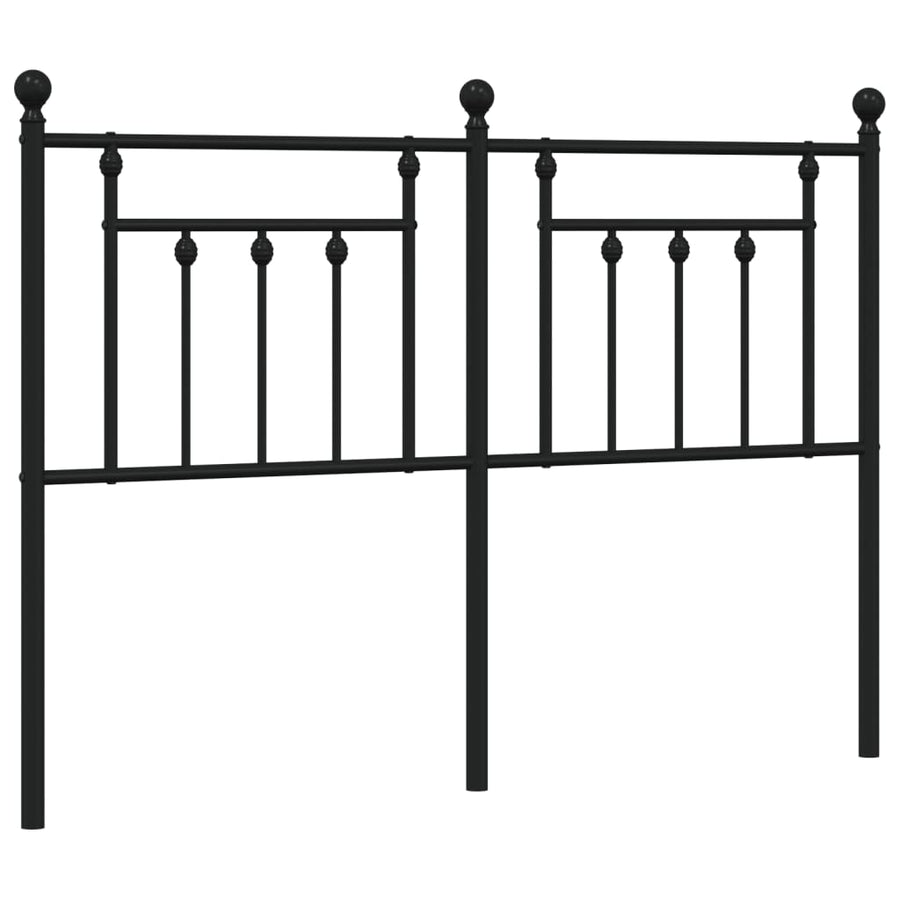 Hoofdbord 140 Cm Metaal Zwart
