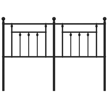 Hoofdbord 140 Cm Metaal Zwart