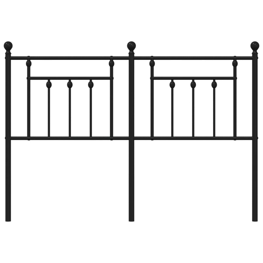 Hoofdbord 140 Cm Metaal Zwart