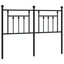 Hoofdbord 150 Cm Metaal Zwart