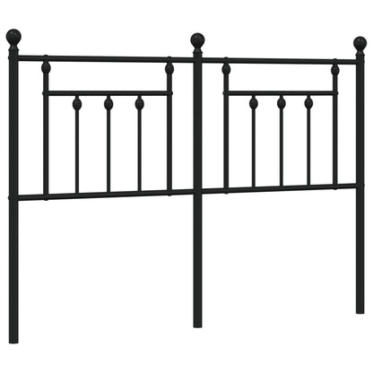 Hoofdbord 150 Cm Metaal Zwart
