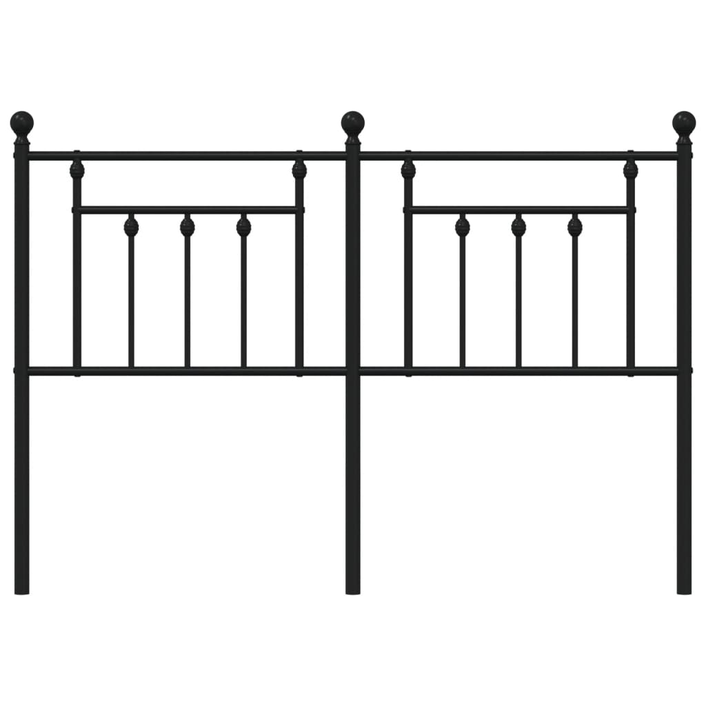 Hoofdbord 150 Cm Metaal Zwart