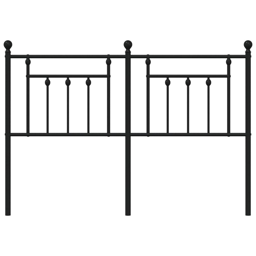Hoofdbord 150 Cm Metaal Zwart