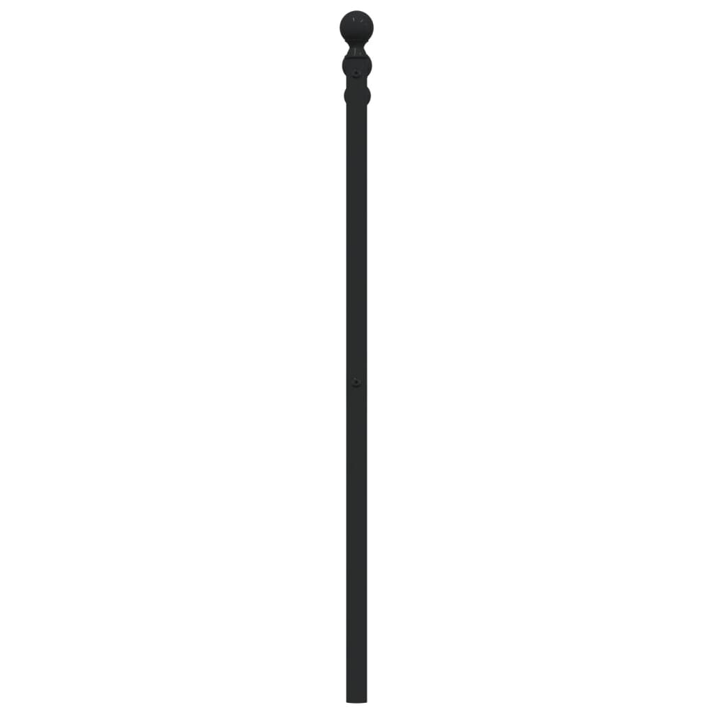 Hoofdbord 150 Cm Metaal Zwart