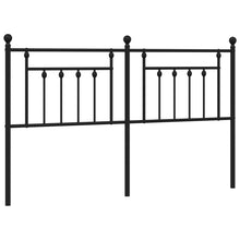 Hoofdbord 160 Cm Metaal Zwart