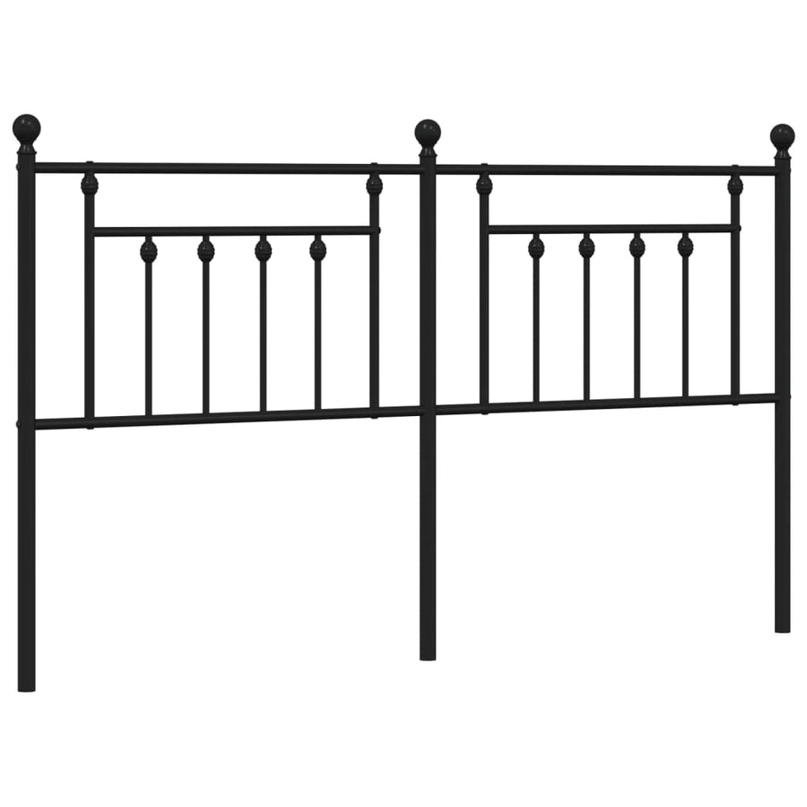 Hoofdbord 160 Cm Metaal Zwart