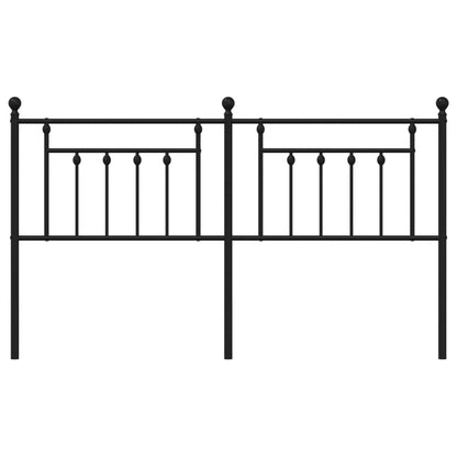 Hoofdbord 160 Cm Metaal Zwart