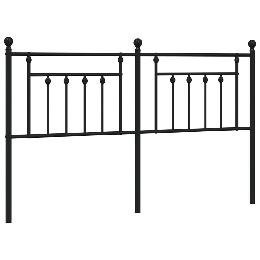 Hoofdbord 180 Cm Metaal Zwart