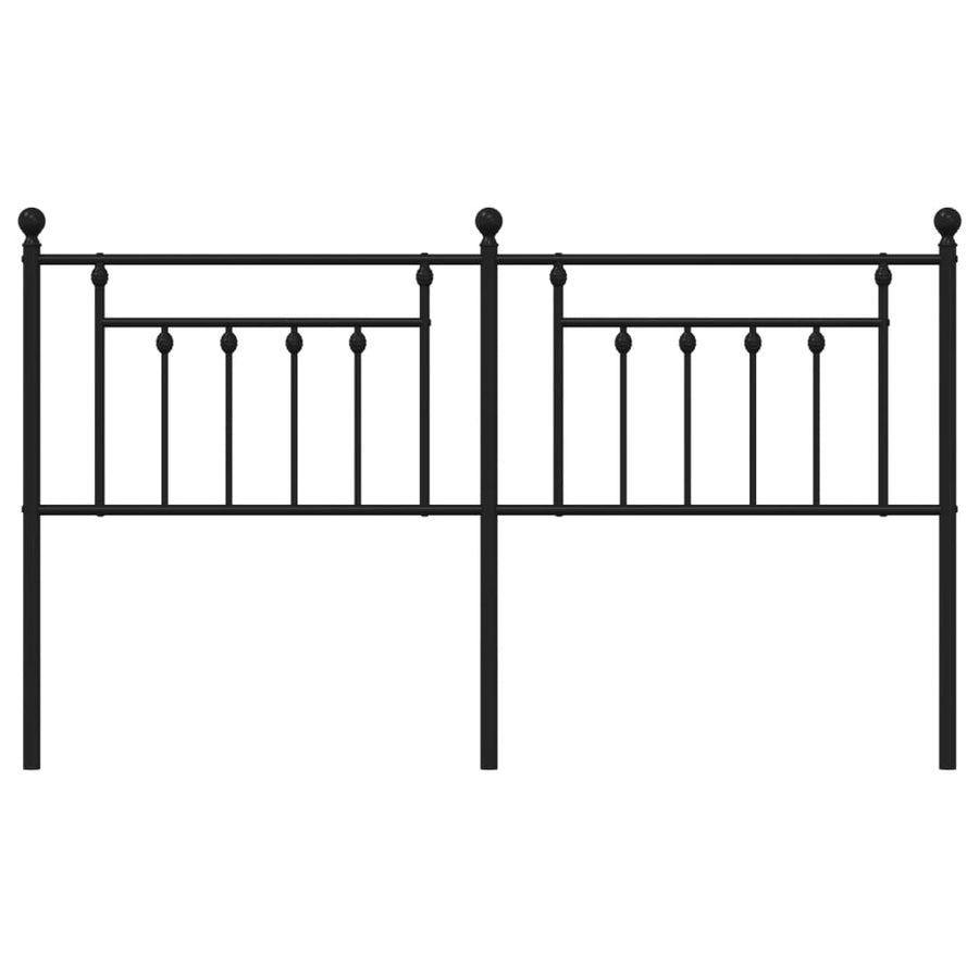 Hoofdbord 180 Cm Metaal Zwart