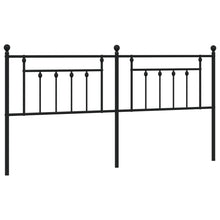 Hoofdbord 193 Cm Metaal Zwart