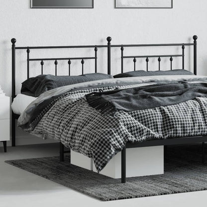 Hoofdbord 193 Cm Metaal Zwart