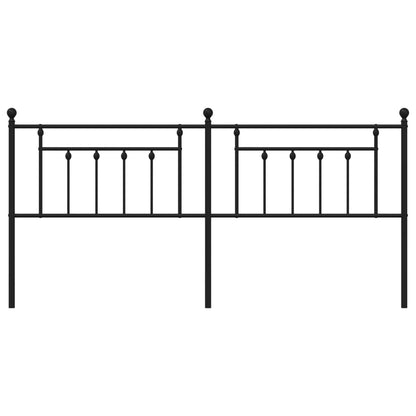 Hoofdbord 200 Cm Metaal Zwart
