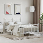 Bedframe metaal wit 135x190 cm