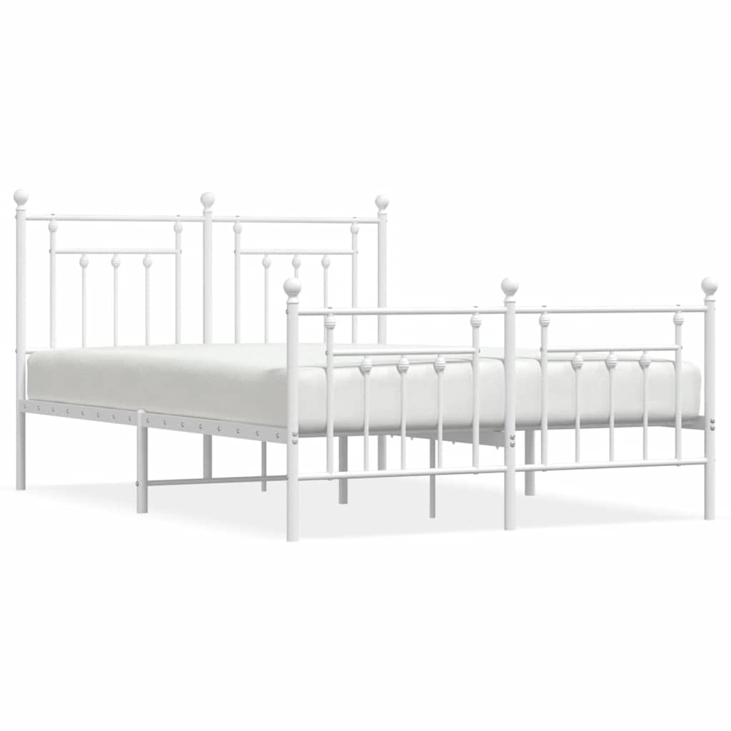 Bedframe Met Hoofd- En Voeteneinde Metaal 150 x 200 cm