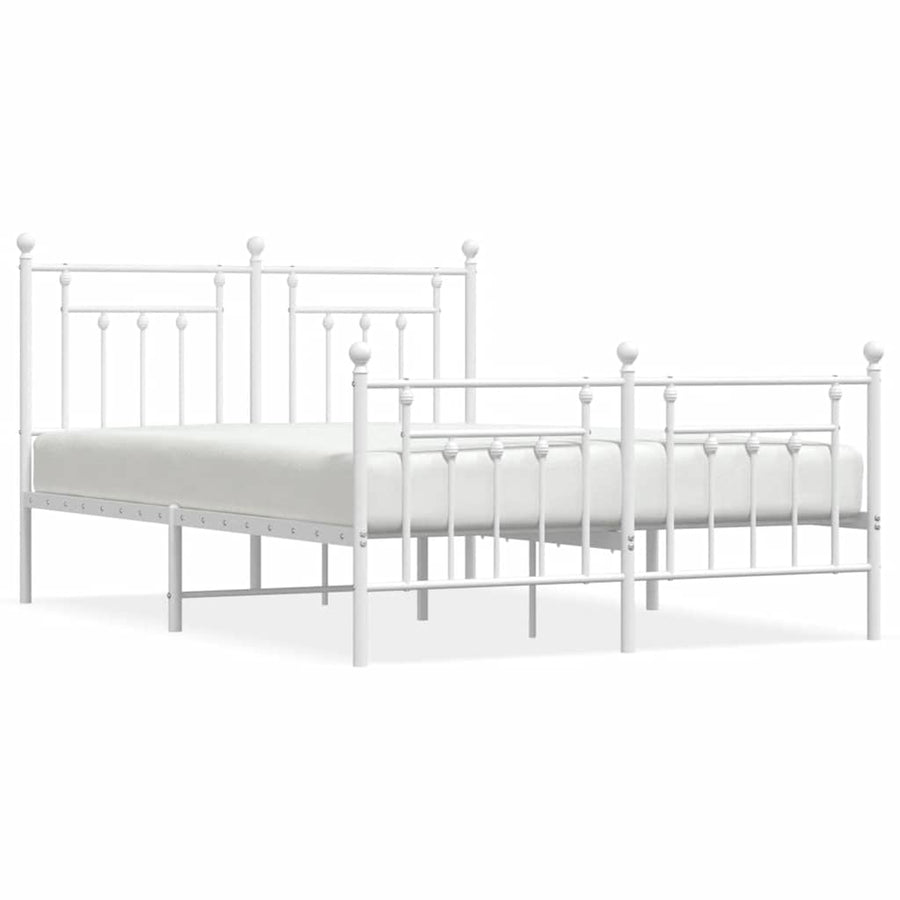 Bedframe Met Hoofd- En Voeteneinde Metaal 150 x 200 cm