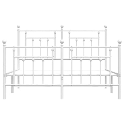 Bedframe Met Hoofd- En Voeteneinde Metaal 150 x 200 cm