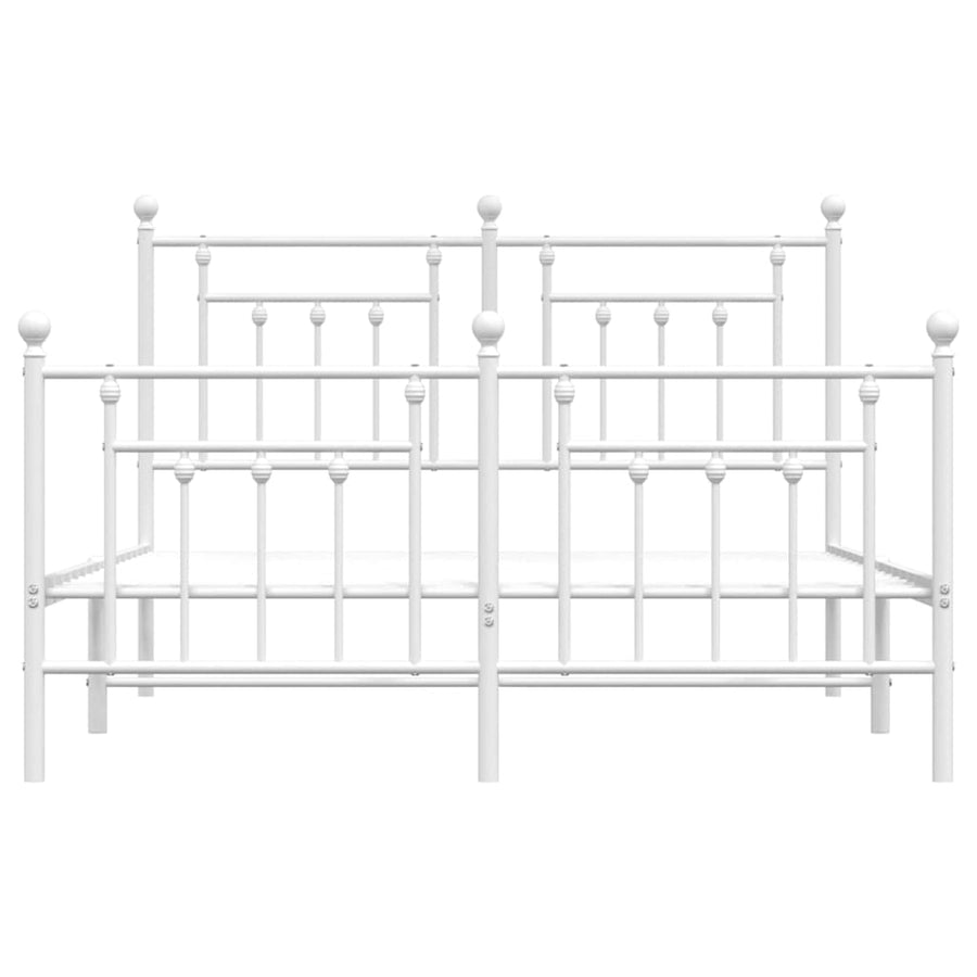 Bedframe Met Hoofd- En Voeteneinde Metaal 150 x 200 cm