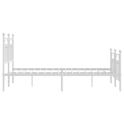 Bedframe Met Hoofd- En Voeteneinde Metaal 150 x 200 cm