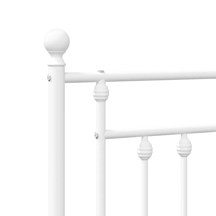 Bedframe Met Hoofd- En Voeteneinde Metaal 150 x 200 cm