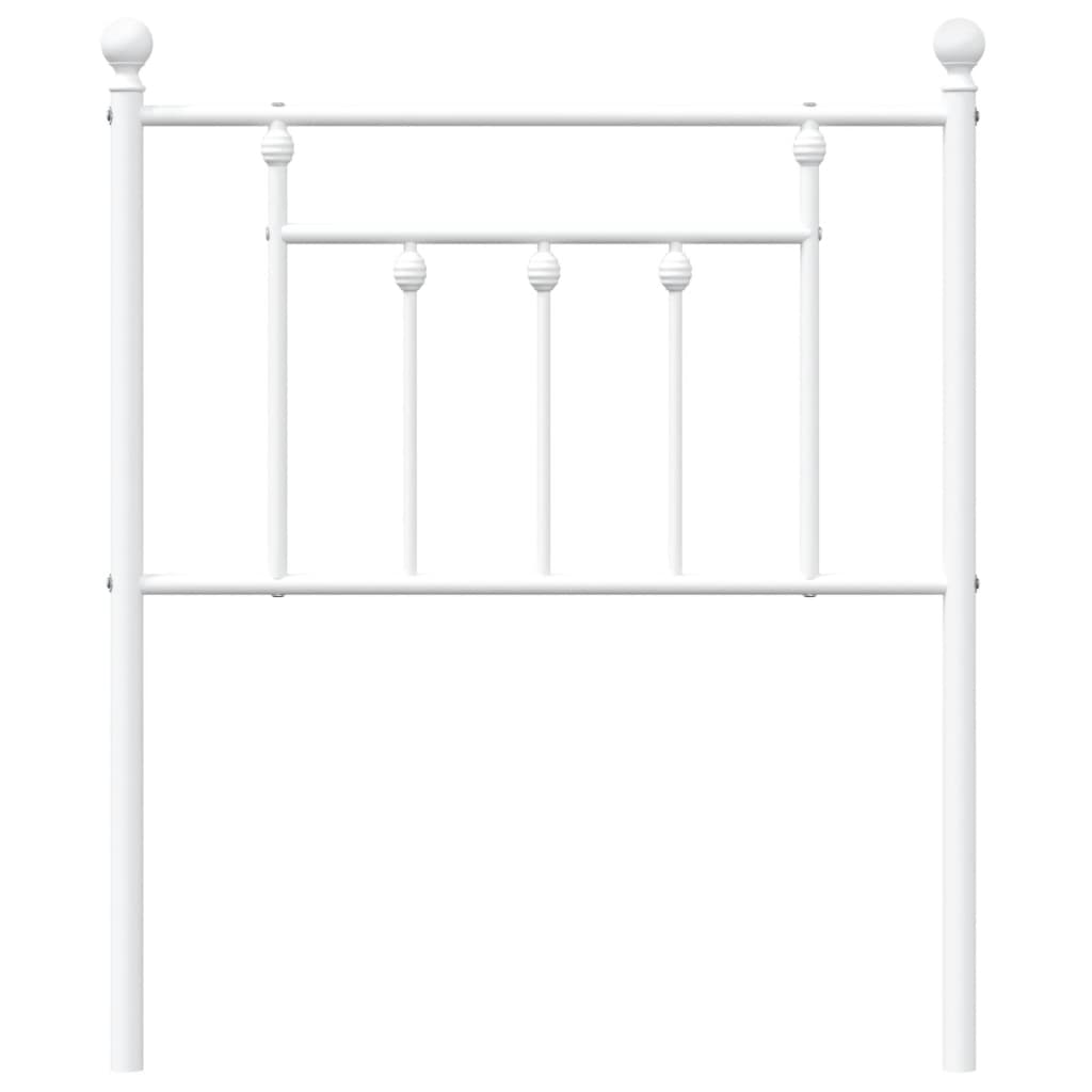 Hoofdbord 75 Cm Metaal Wit