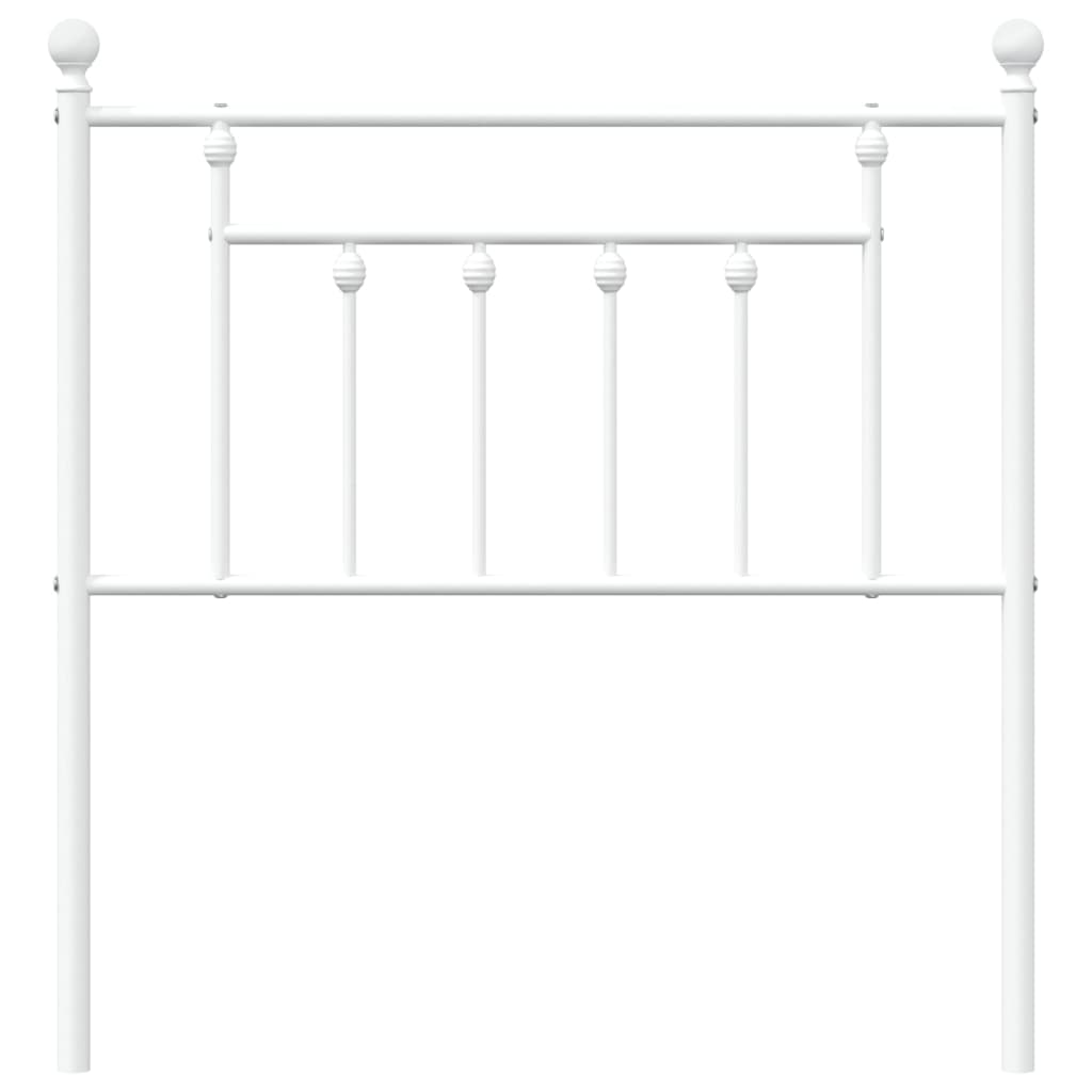 Hoofdbord 80 Cm Metaal Wit