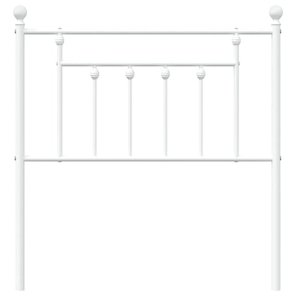 Hoofdbord 80 Cm Metaal Wit