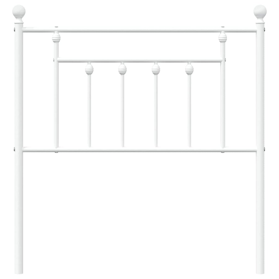 Hoofdbord 80 Cm Metaal Wit