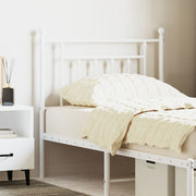 Replacement headboard 80 cm metal white