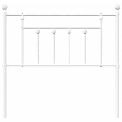 Hoofdbord 90 Cm Metaal Wit
