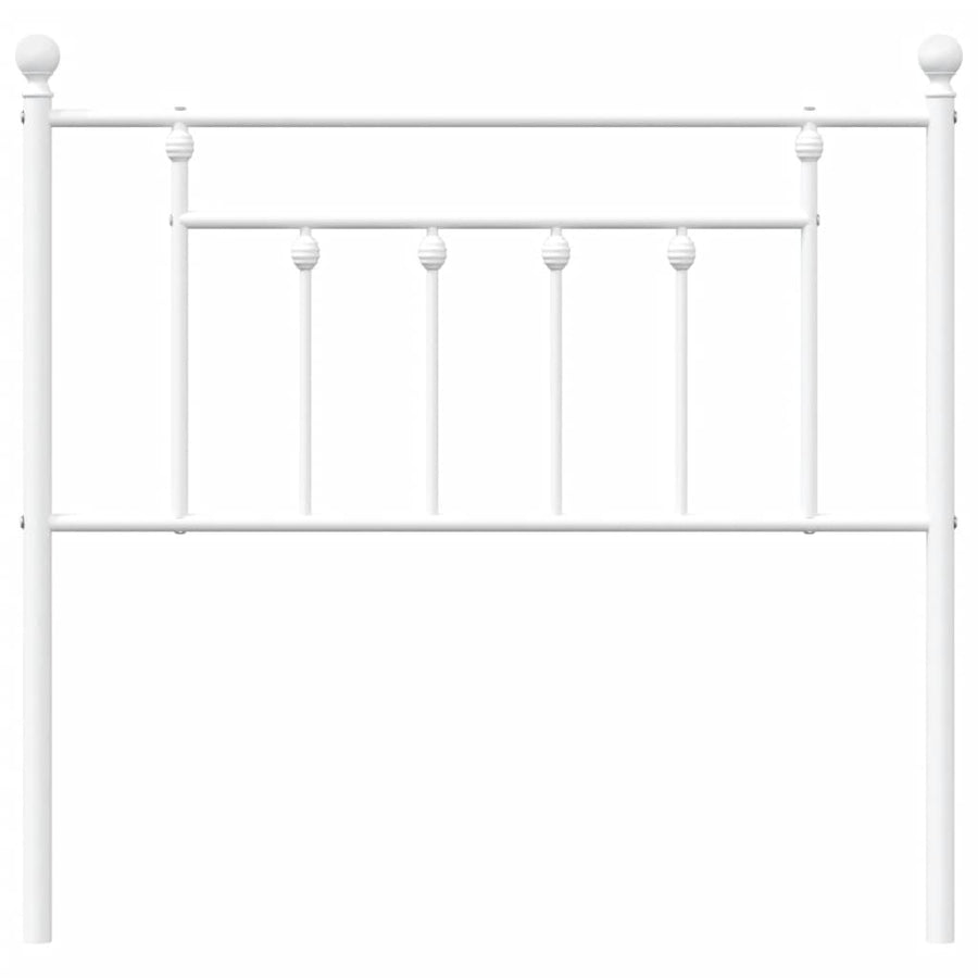 Hoofdbord 90 Cm Metaal Wit