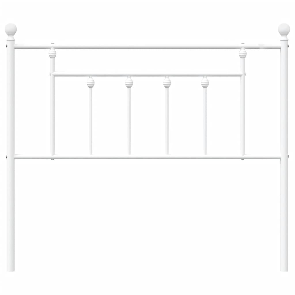 Hoofdbord 100 Cm Metaal Wit