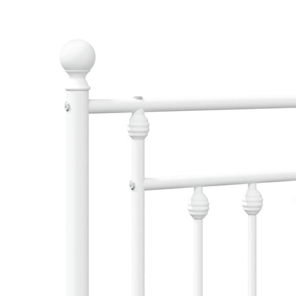 Hoofdbord Metaal 107 cm Wit