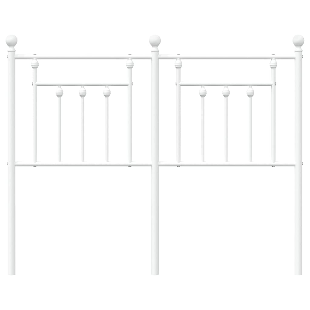 Hoofdbord 120 Cm Metaal Wit