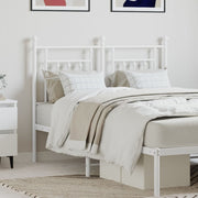 Replacement headboard 120 cm metal white